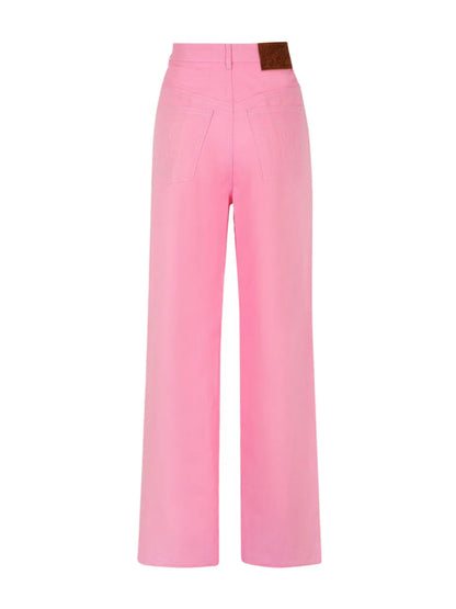 Straight-Leg High-Waist Trousers