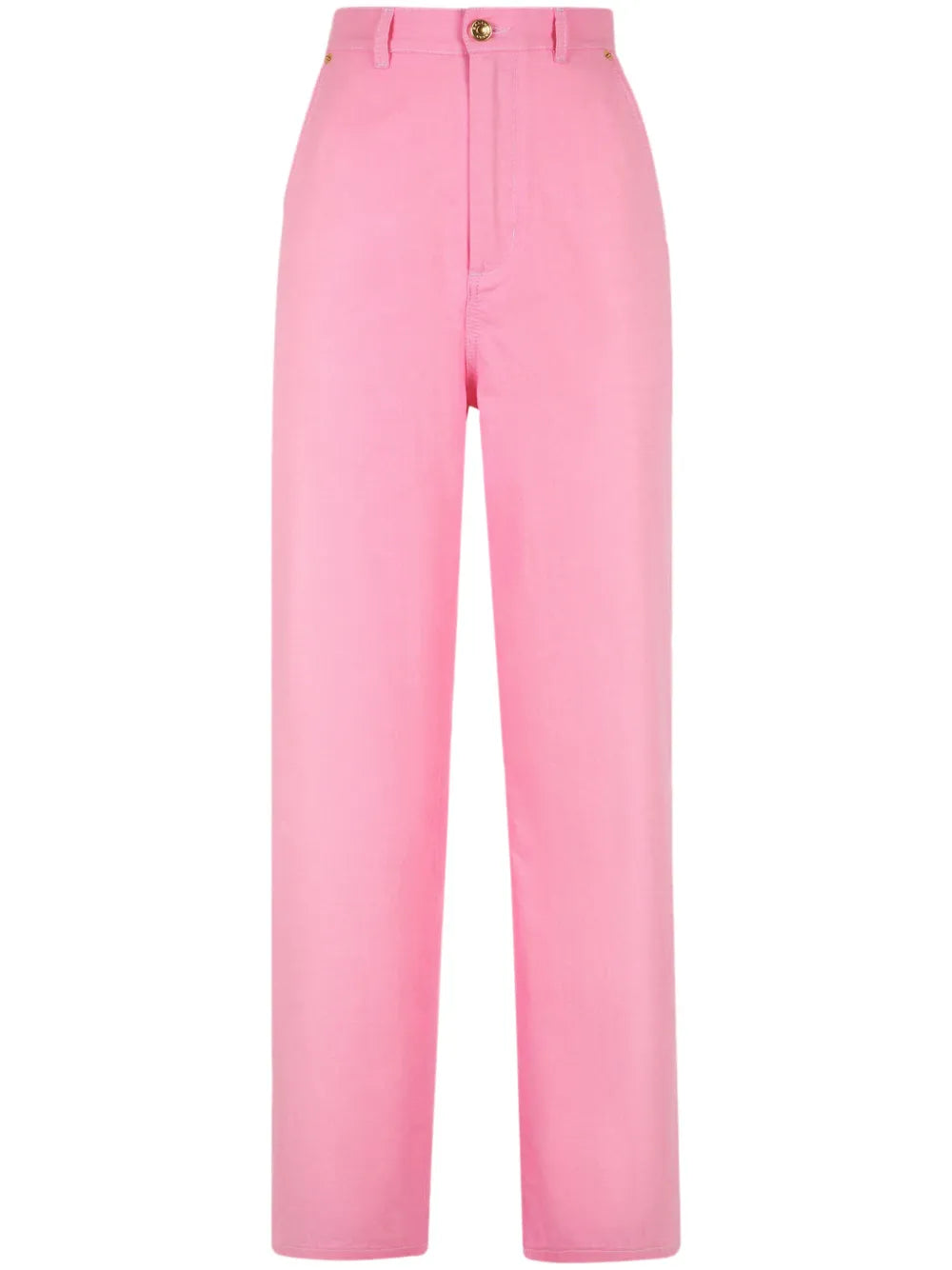 Straight-Leg High-Waist Trousers