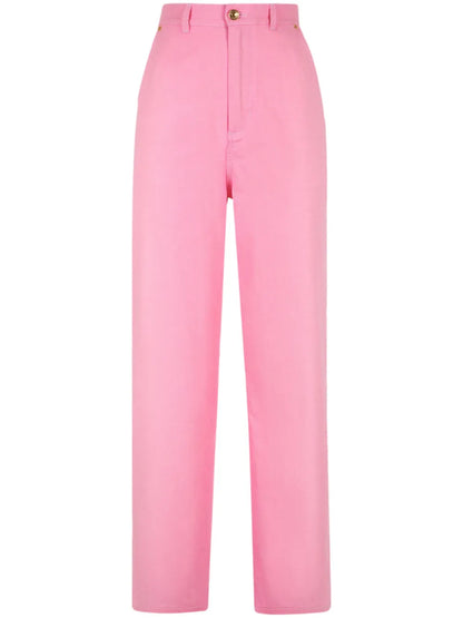 Straight-Leg High-Waist Trousers