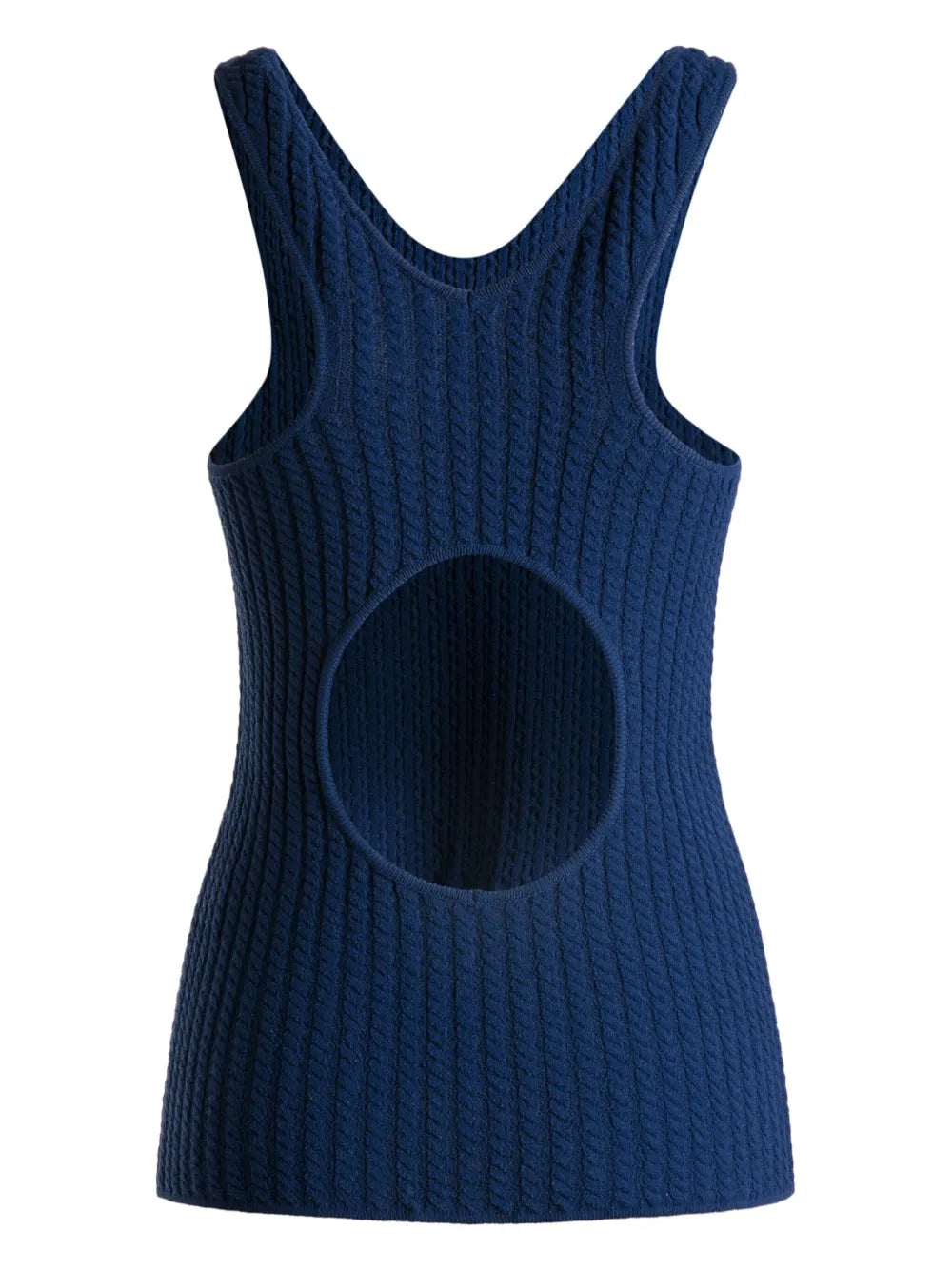 Cut-Out Knitted Tank Top