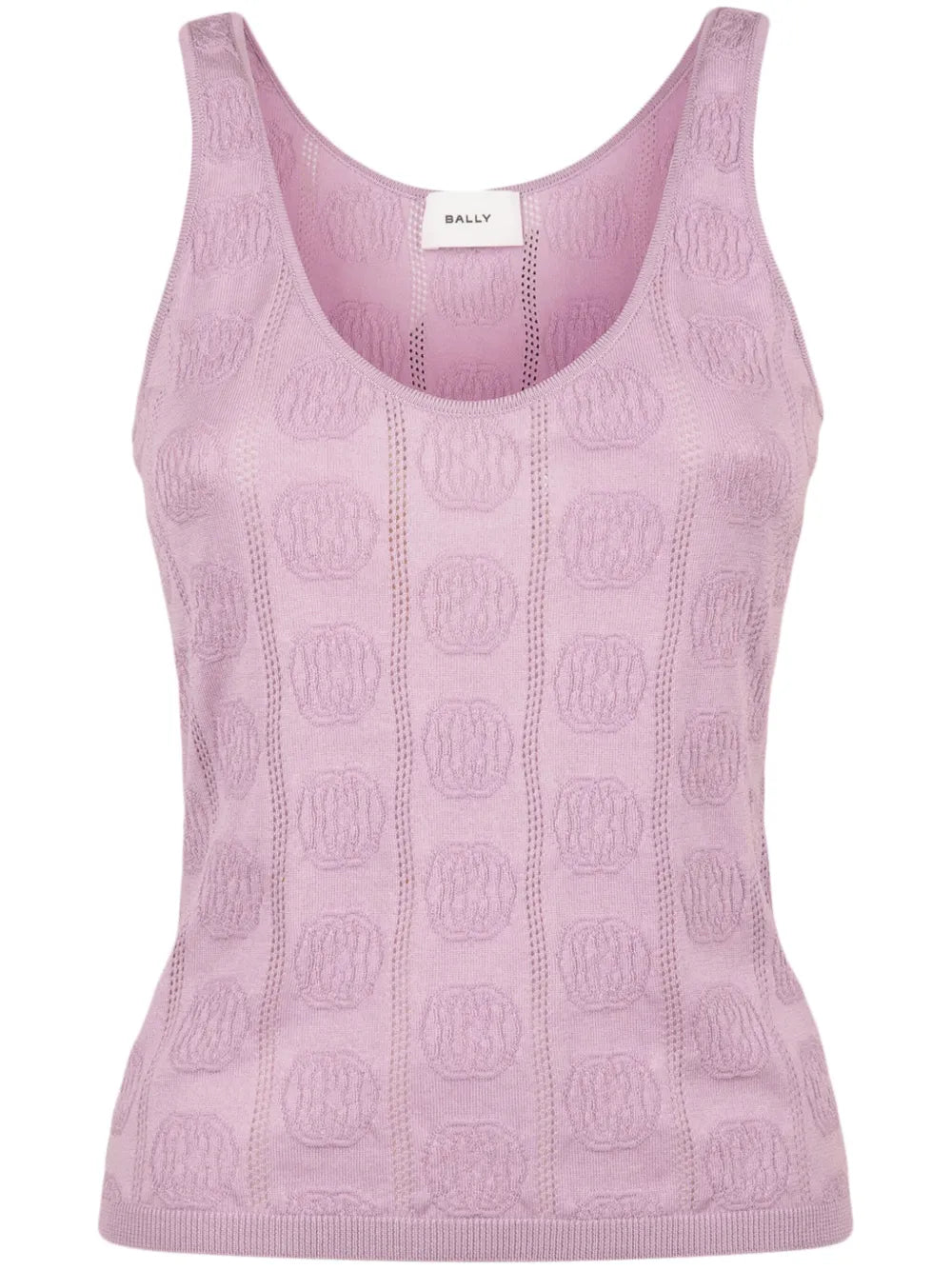 Emblem-Jacquard Sleeveless Top