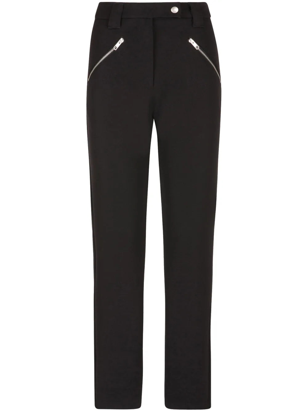 High-Waist Straight-Leg Trousers