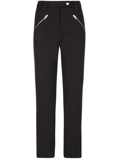 High-Waist Straight-Leg Trousers