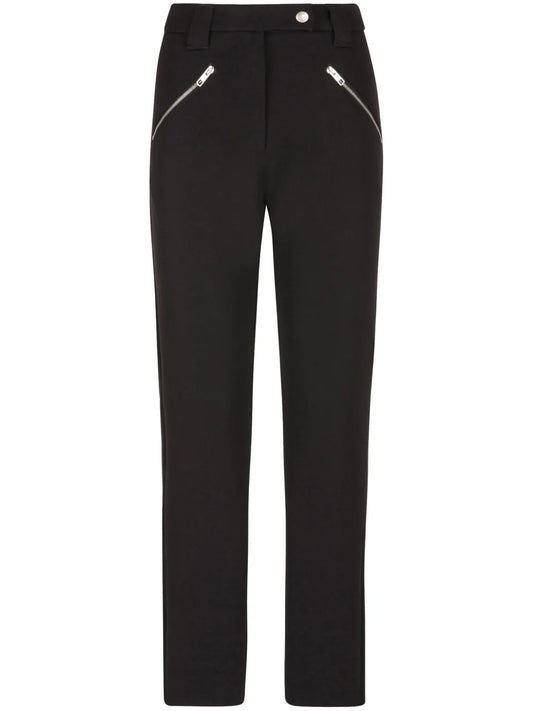 High-Waist Straight-Leg Trousers