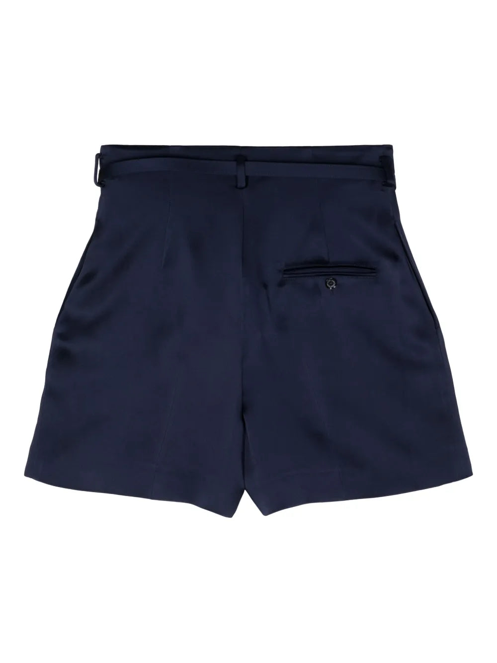 Belted Satin Shorts