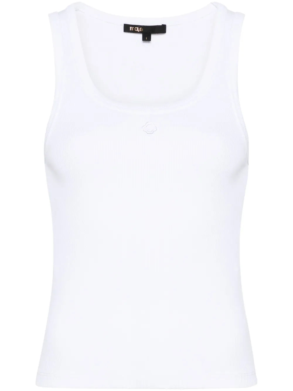 Clover-Embroidered Tank Top