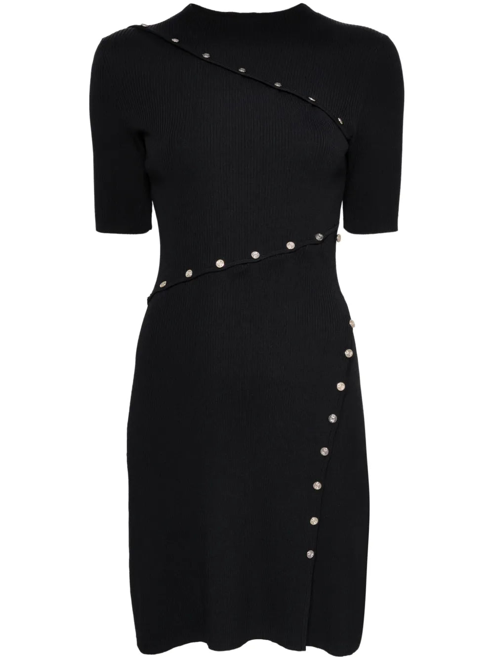Ribbed-Knit Mini Dress