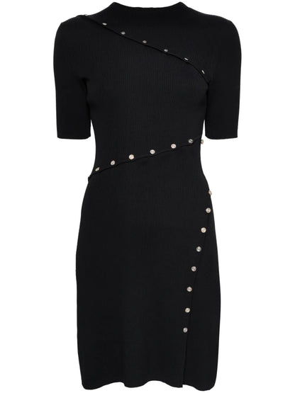 Ribbed-Knit Mini Dress