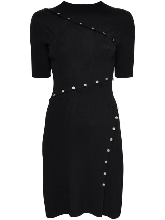 Ribbed-Knit Mini Dress