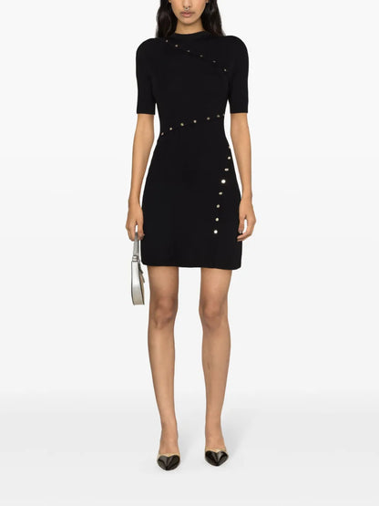 Ribbed-Knit Mini Dress