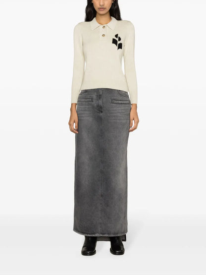 Nola Knitted Polo Sweatshirt