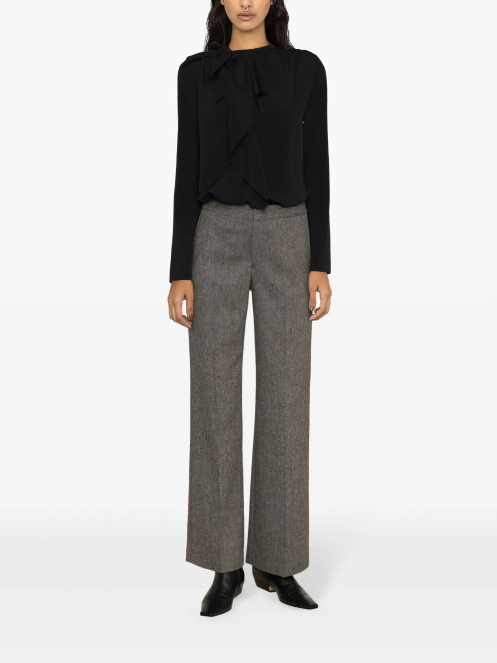 Utah Ruffle-Trim Cady Blouse