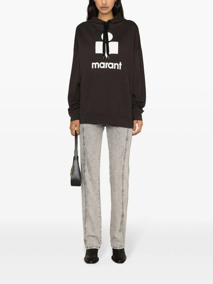 Mansel Flocked-Logo Hoodie