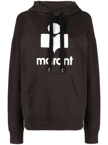 Mansel Flocked-Logo Hoodie