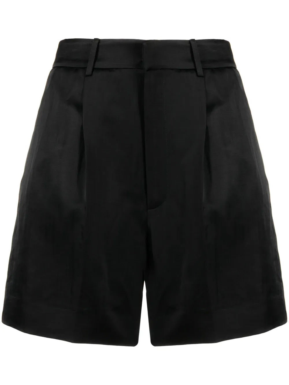Logo-Embroidered Satin Shorts