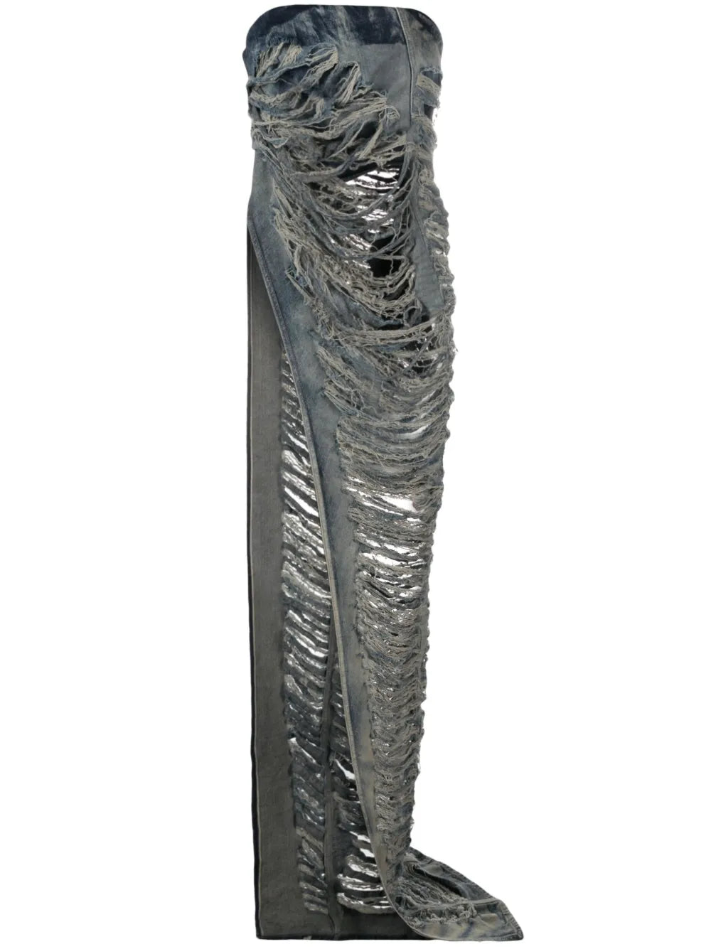 Luxor Asymmetric Distressed Maxi Top