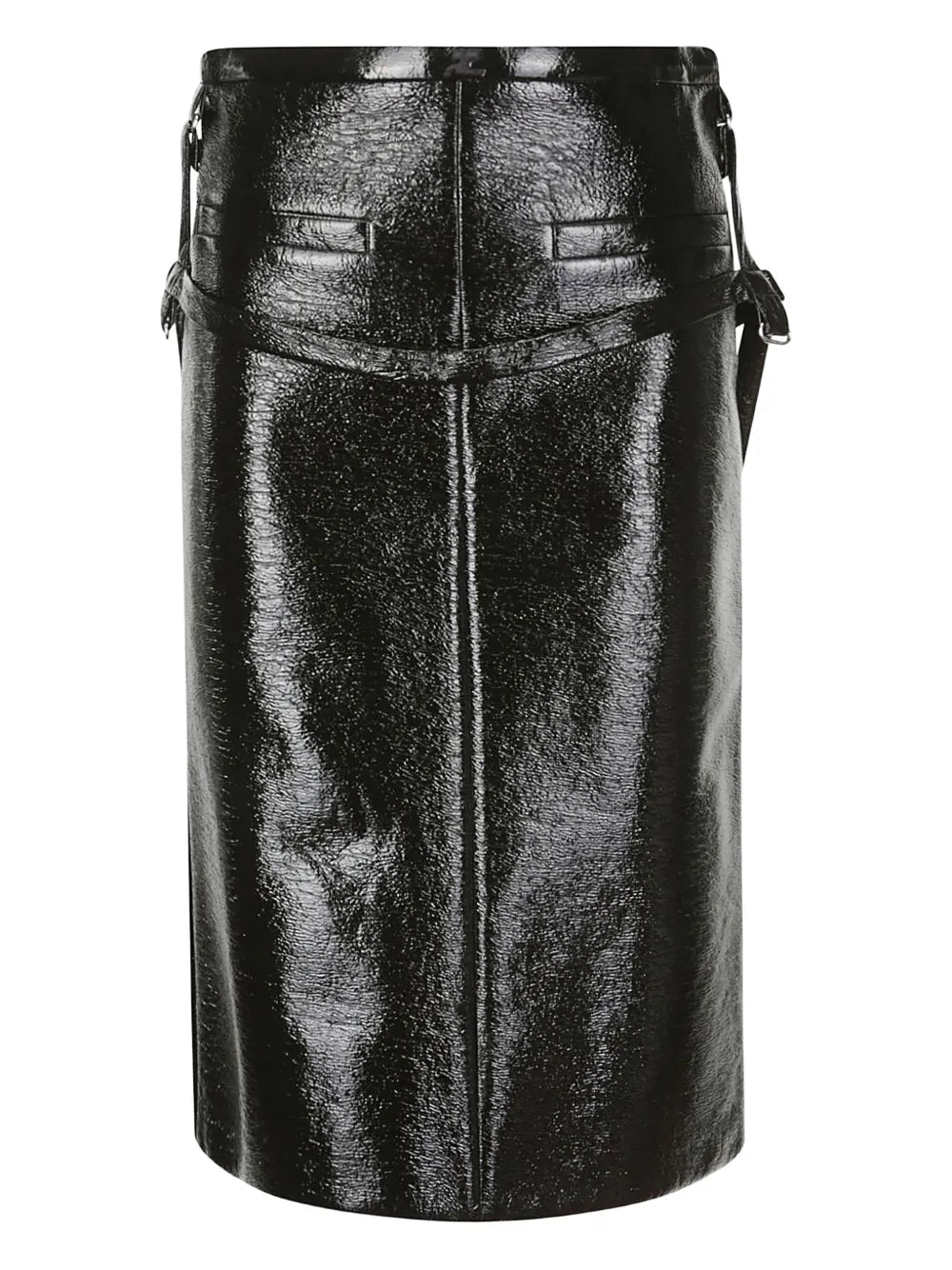 Vinyl Midi Skirt