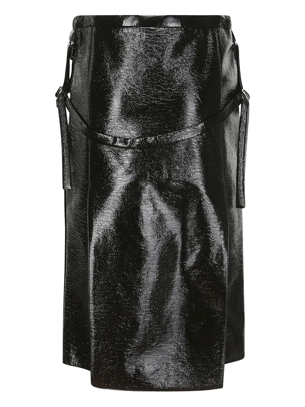 Vinyl Midi Skirt