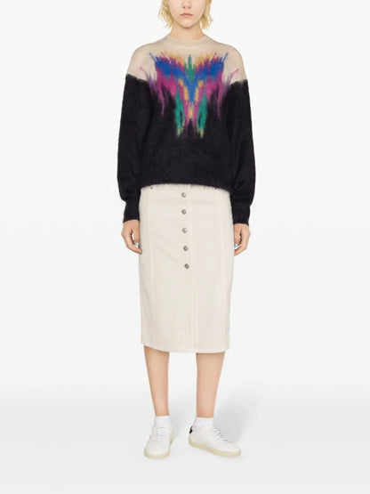 Vandy Midi Denim Skirt