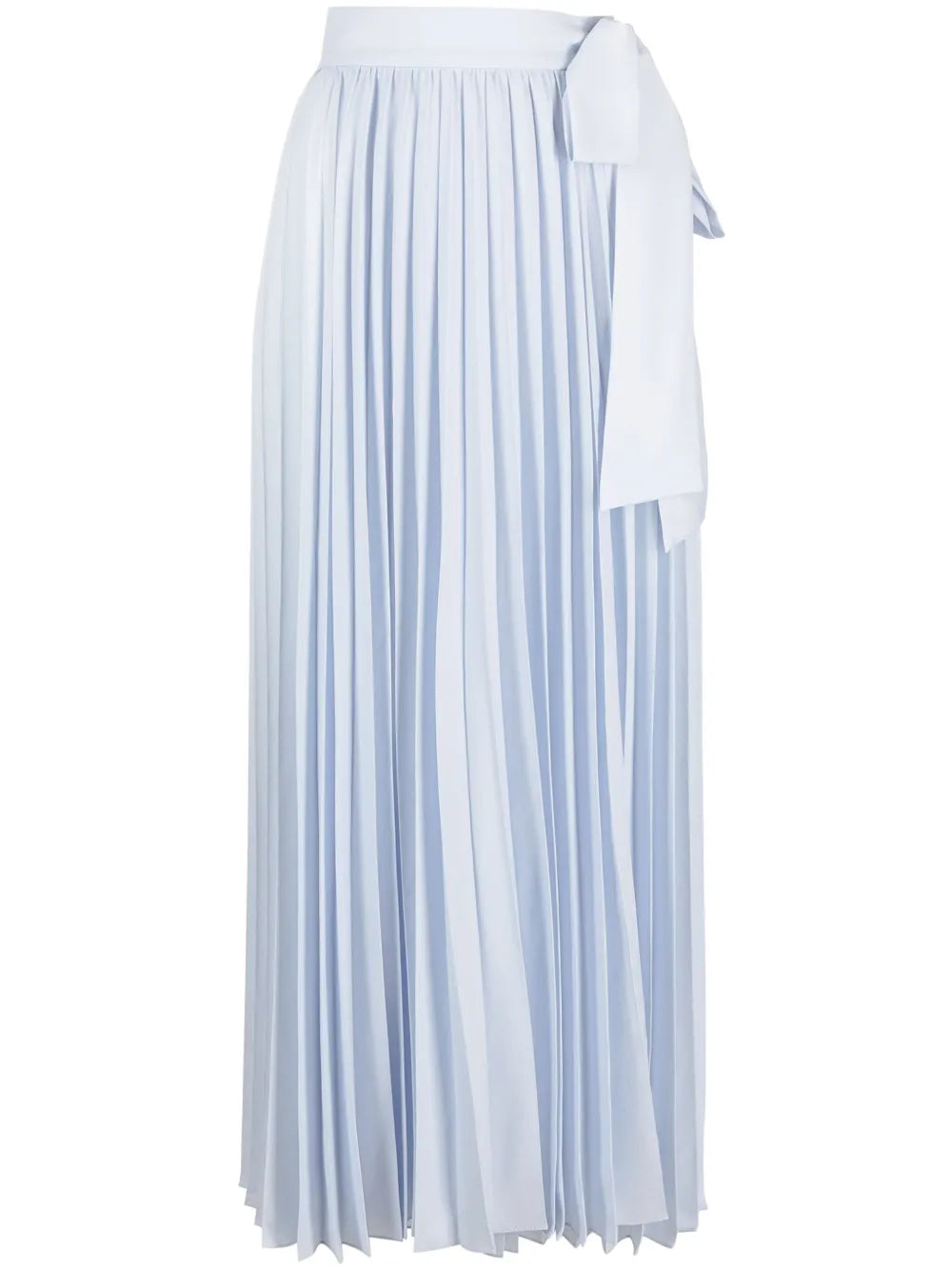 Pleated Wrap Midi Skirt