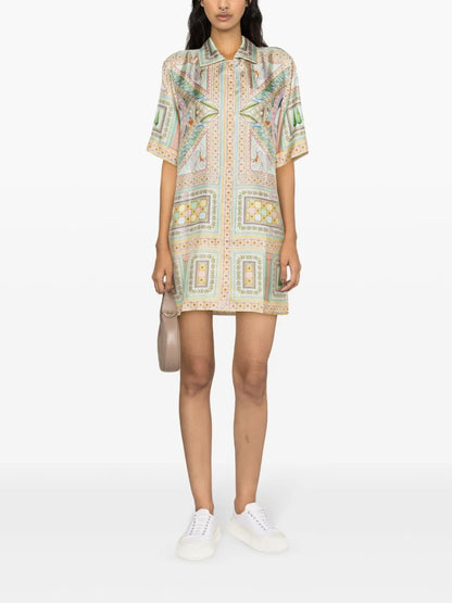 Le Labyrinthe Silk Shift Dress