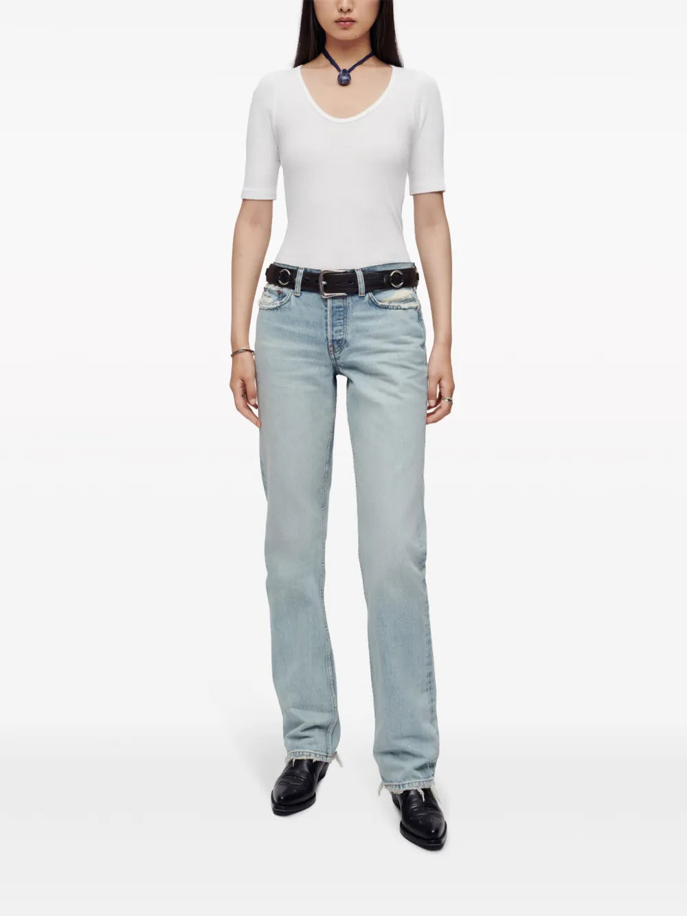 Scoop-Neck Cotton T-Shirt