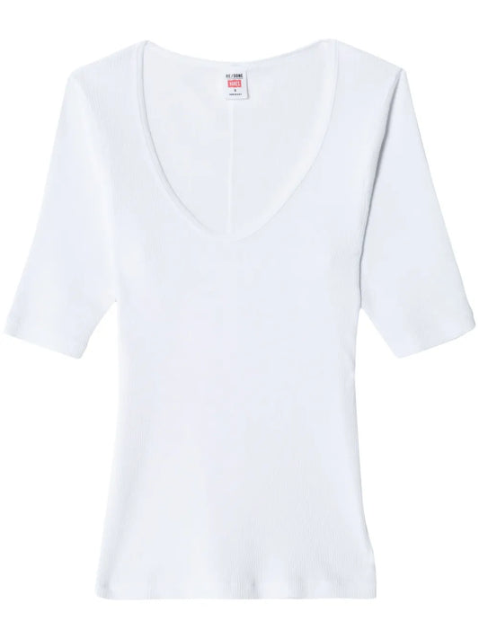 Scoop-Neck Cotton T-Shirt