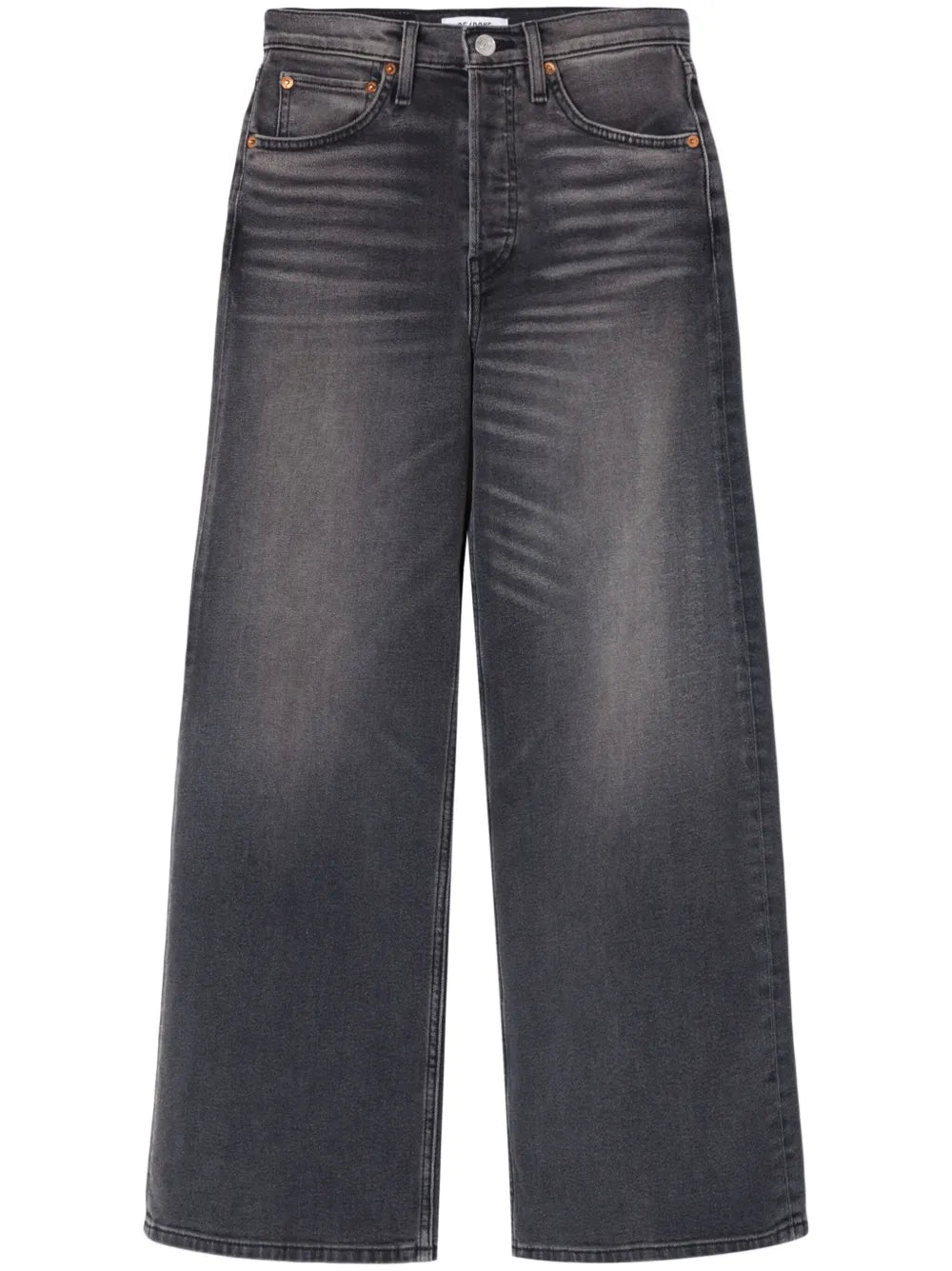 Wide-Leg Cropped Jeans