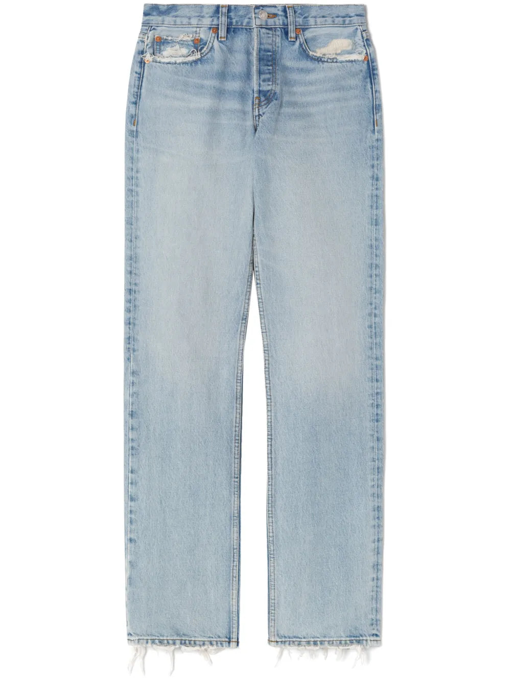 Easy Straight-Leg Cotton Jeans