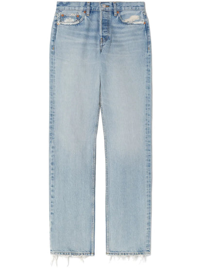 Easy Straight-Leg Cotton Jeans