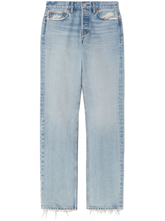 Easy Straight-Leg Cotton Jeans