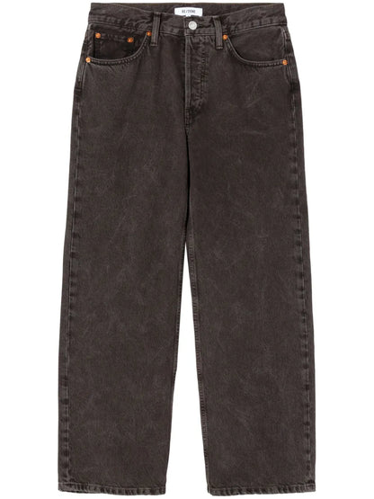 Mid-Rise Wide-Leg Jeans