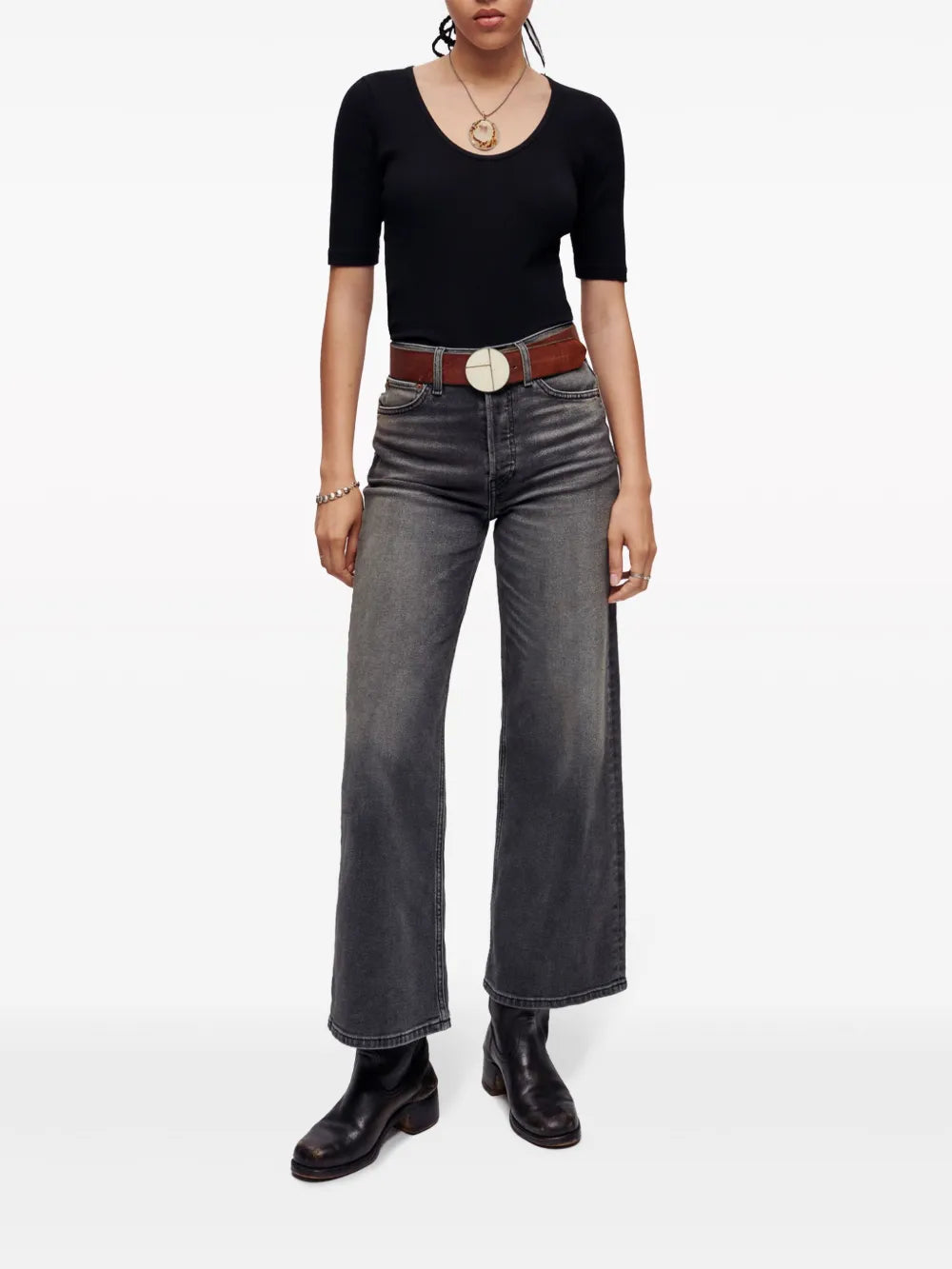 Scoop-Neck Cotton Top