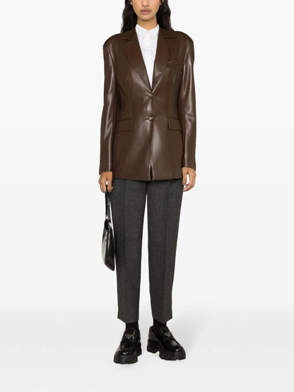 Virgin Wool Pressed-Crease Tailored Trousers