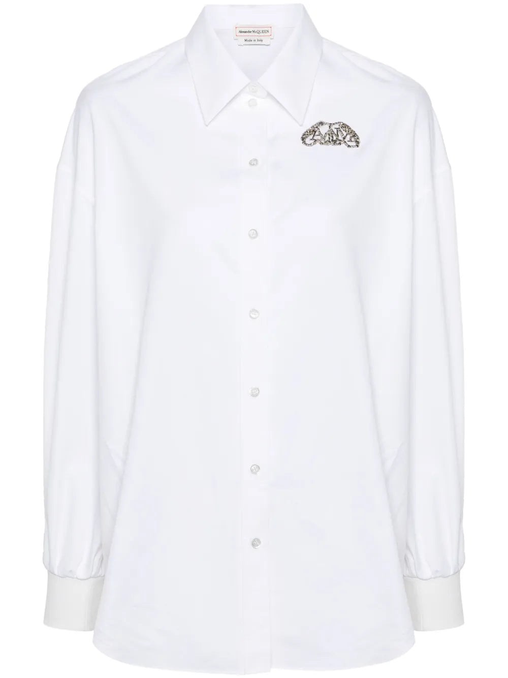 Crystal-Embellished Cotton Shirt