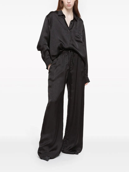 Lounge Polka-Dot Jacquard Shirt