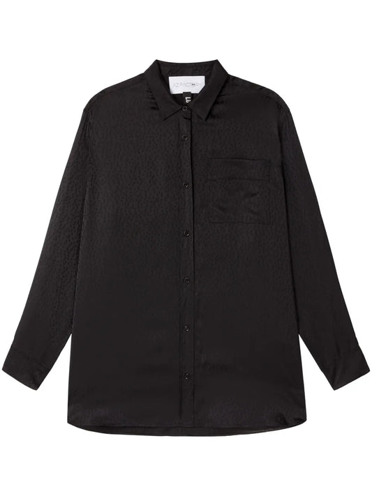 Lounge Polka-Dot Jacquard Shirt