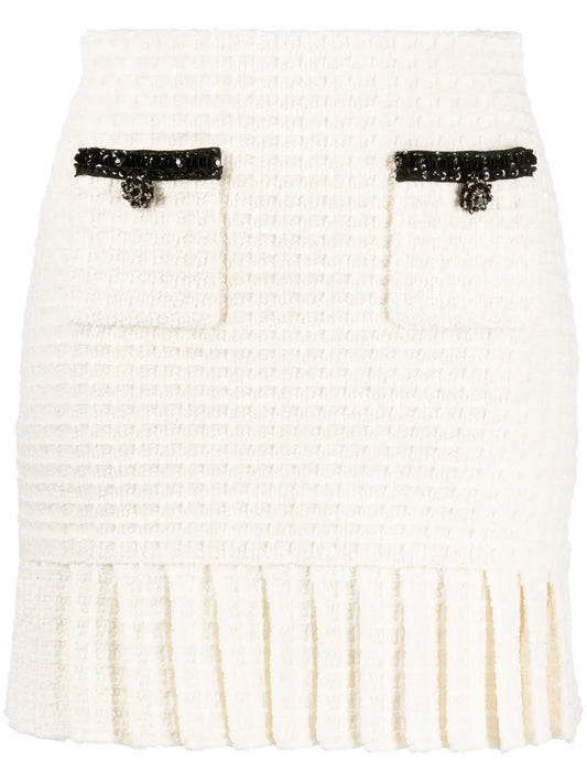 Waffle-Knit Mini Skirt