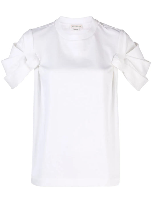Knot-Detail Cotton T-Shirt