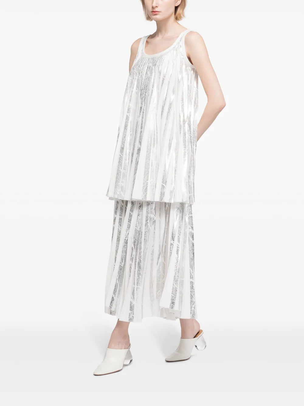 Josephine Pleated Midi Dress
