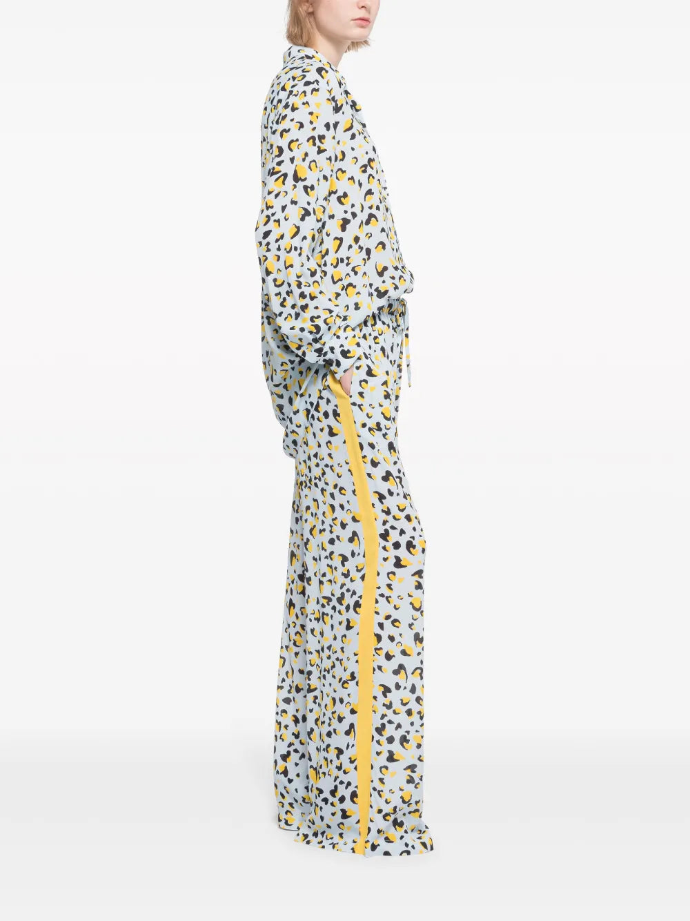 Sunrise Leopard-Print Palazzo Pants