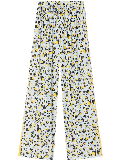 Sunrise Leopard-Print Palazzo Pants