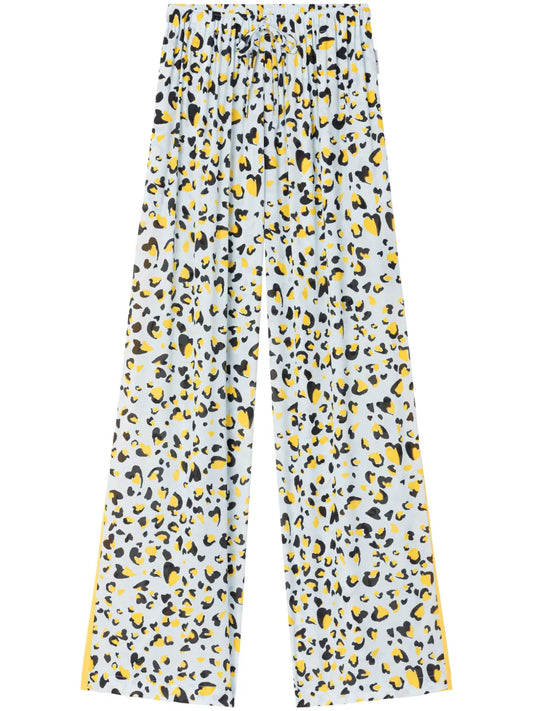 Sunrise Leopard-Print Palazzo Pants