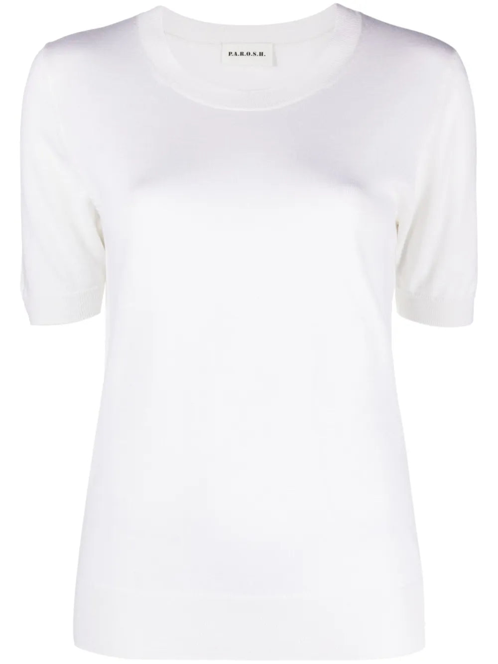 Linfa Short-Sleeve Fine-Knit Top