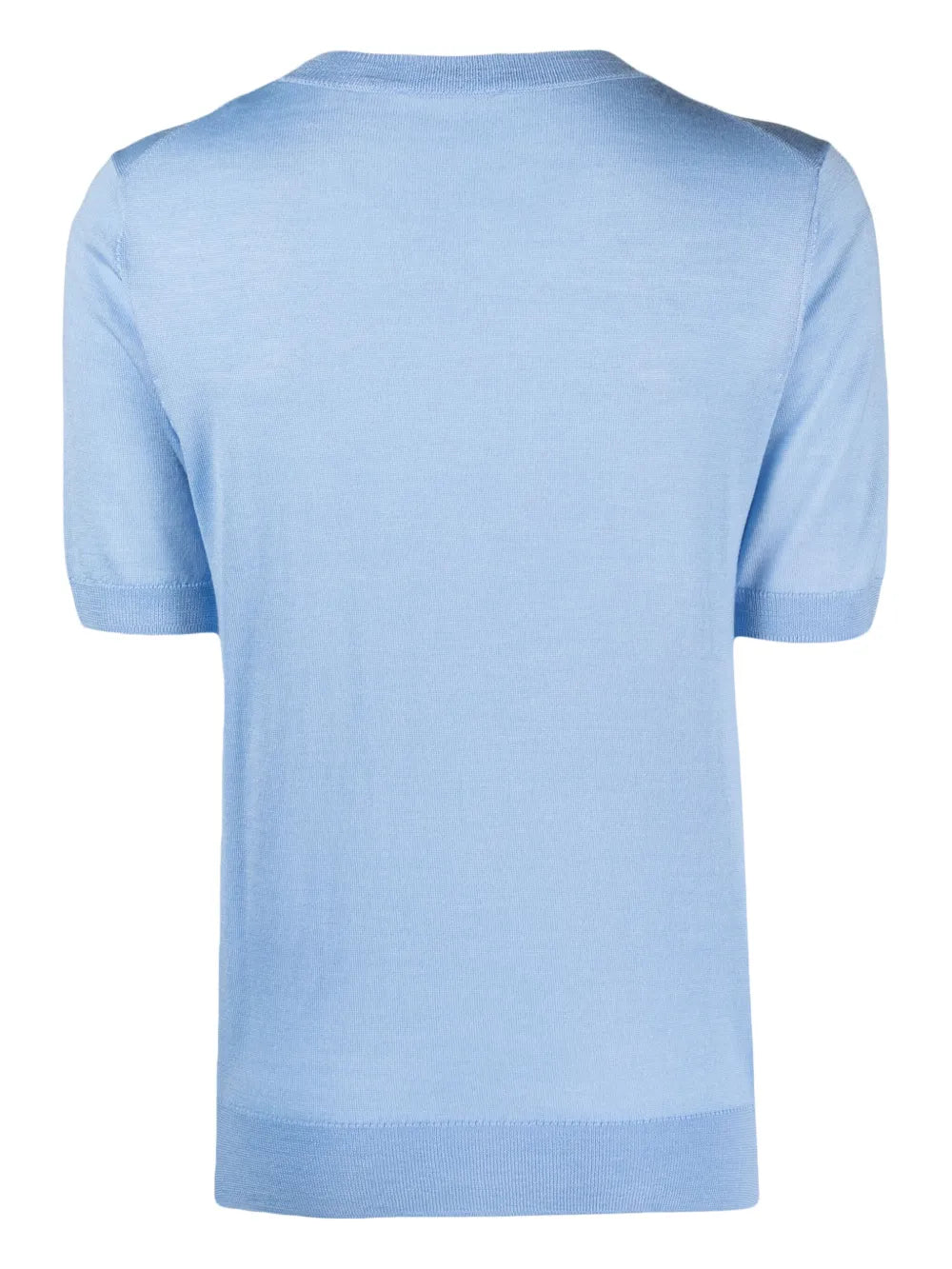 Fine-Knit Short-Sleeve Jumper