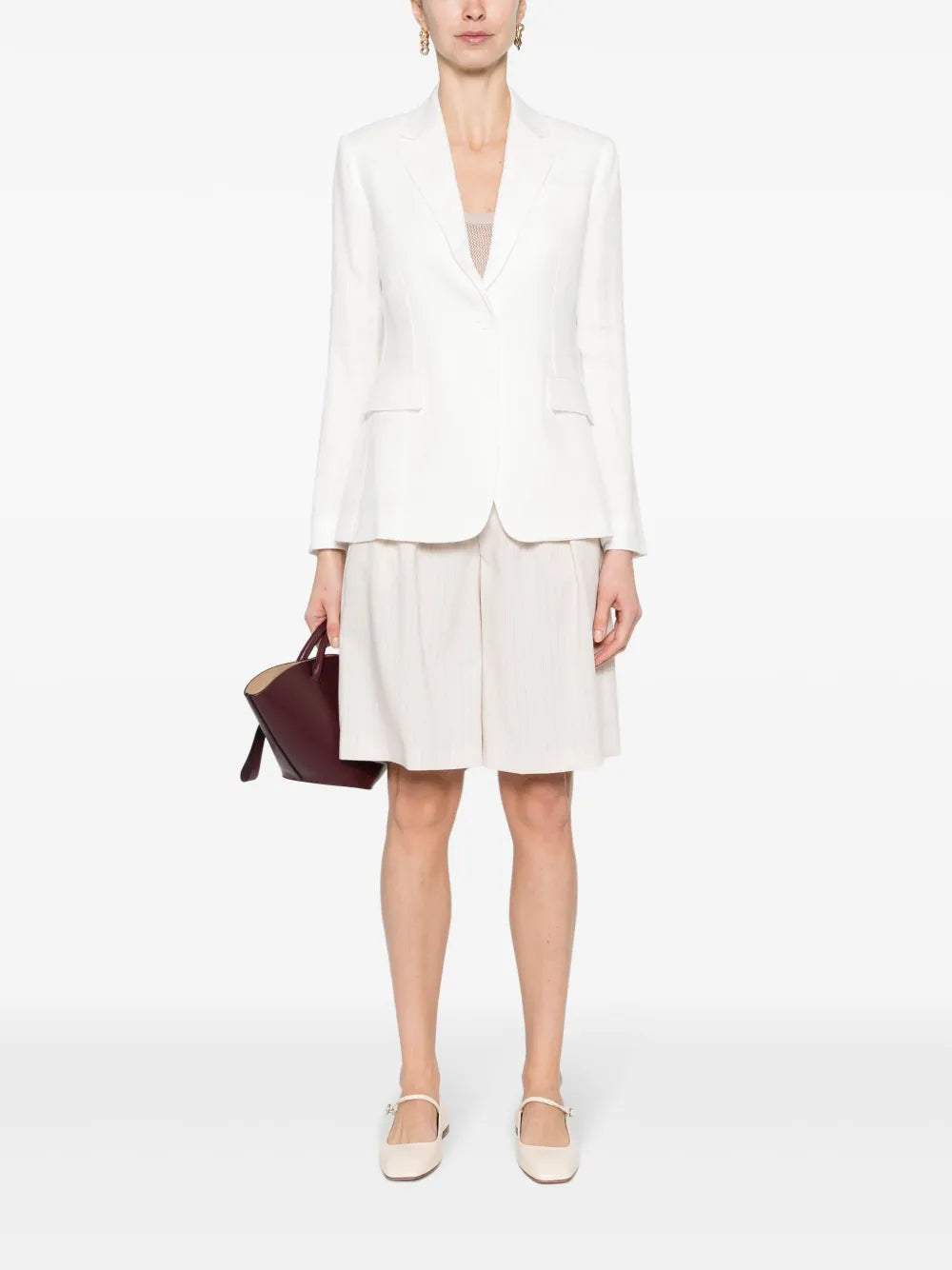 Linen Single-Breasted Blazer
