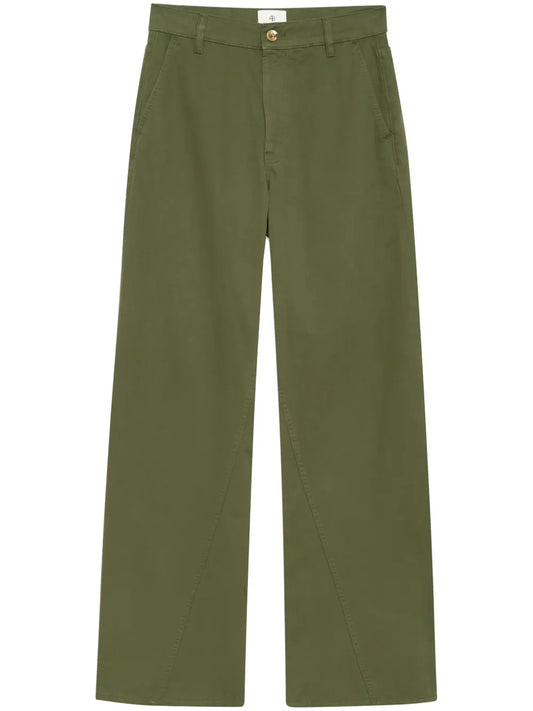 Briley Curved-Seam Twill Trousers