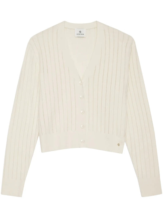 Hazel Ribbed-Knit Cardigan