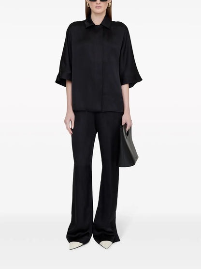 Aden High-Waisted Wide-Leg Trousers