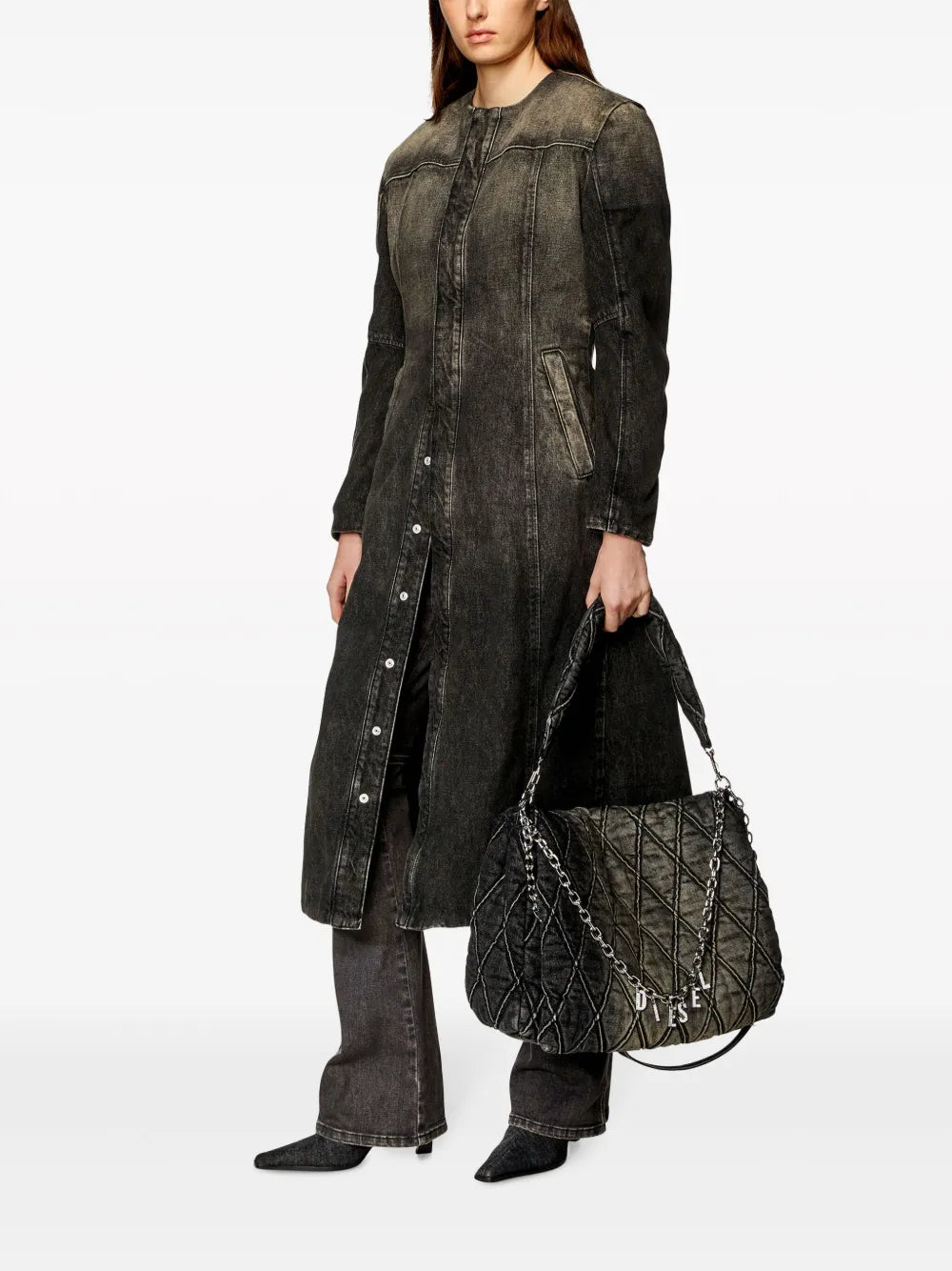 De-Sy-S Collarless Denim Coat